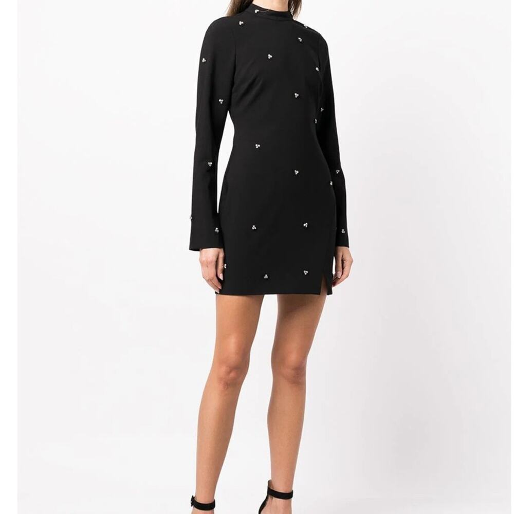 Likely Phillips Diamond Stud Detail Mini Dress Black New Size 4